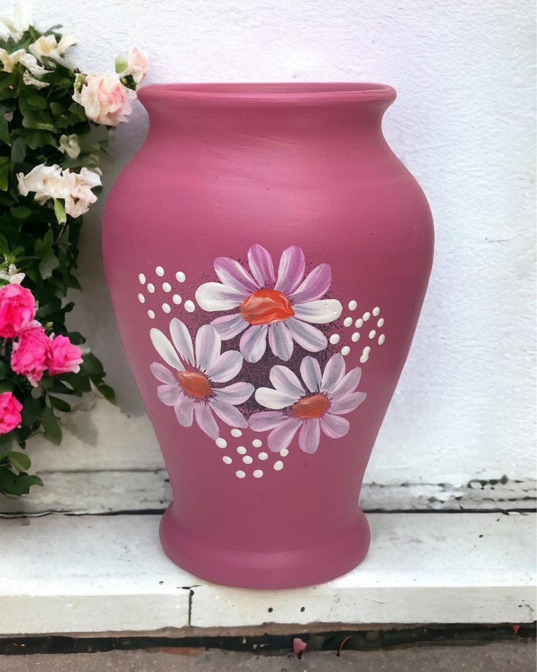 Vaza ceramica fuchsia, margarete, 16cm