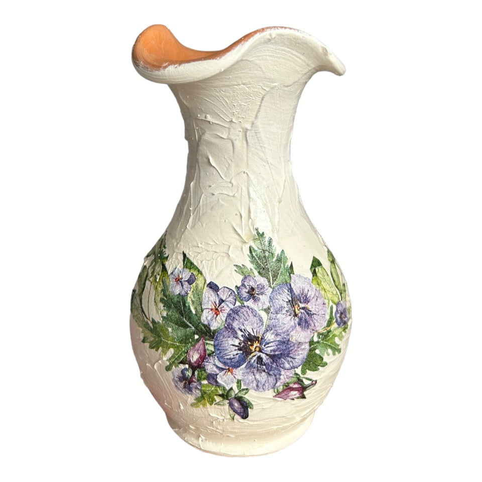 Vază decorativă din ceramica - Eleganța Violetelor